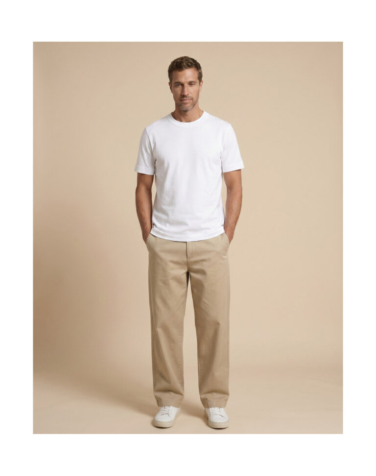 Maison Lemahieu - T-shirt épais en Coton Bio - Blanc – 2XL