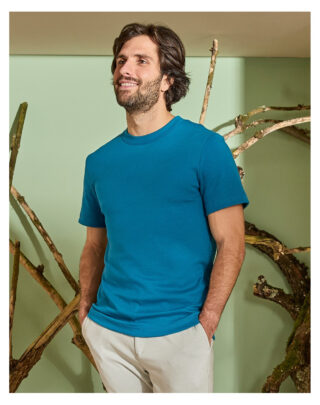 T-shirt épais en Coton Bio – Bleu Jade par la marque Maison Lemahieu Maison Lemahieu - T-shirt épais en Coton Bio – Bleu Jade