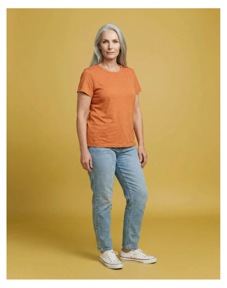 Maison Lemahieu - T-shirt femme 100% Lin - Orange Mandarine – 2XL