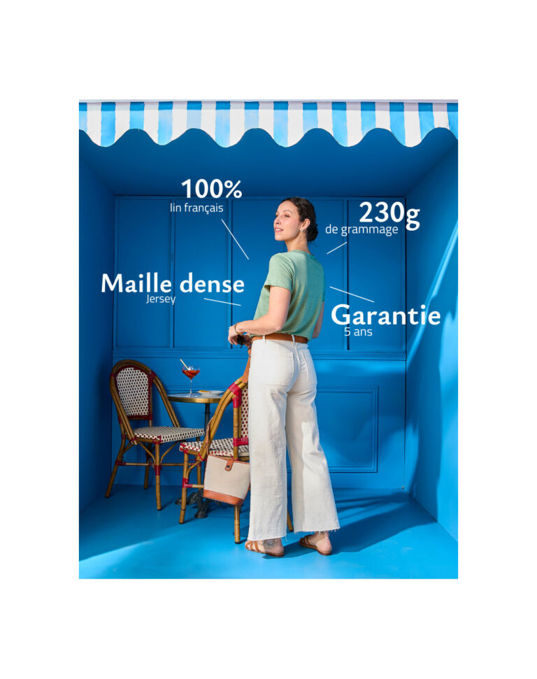 Maison Lemahieu - T-shirt femme 100% Lin - Sauge – 2XL