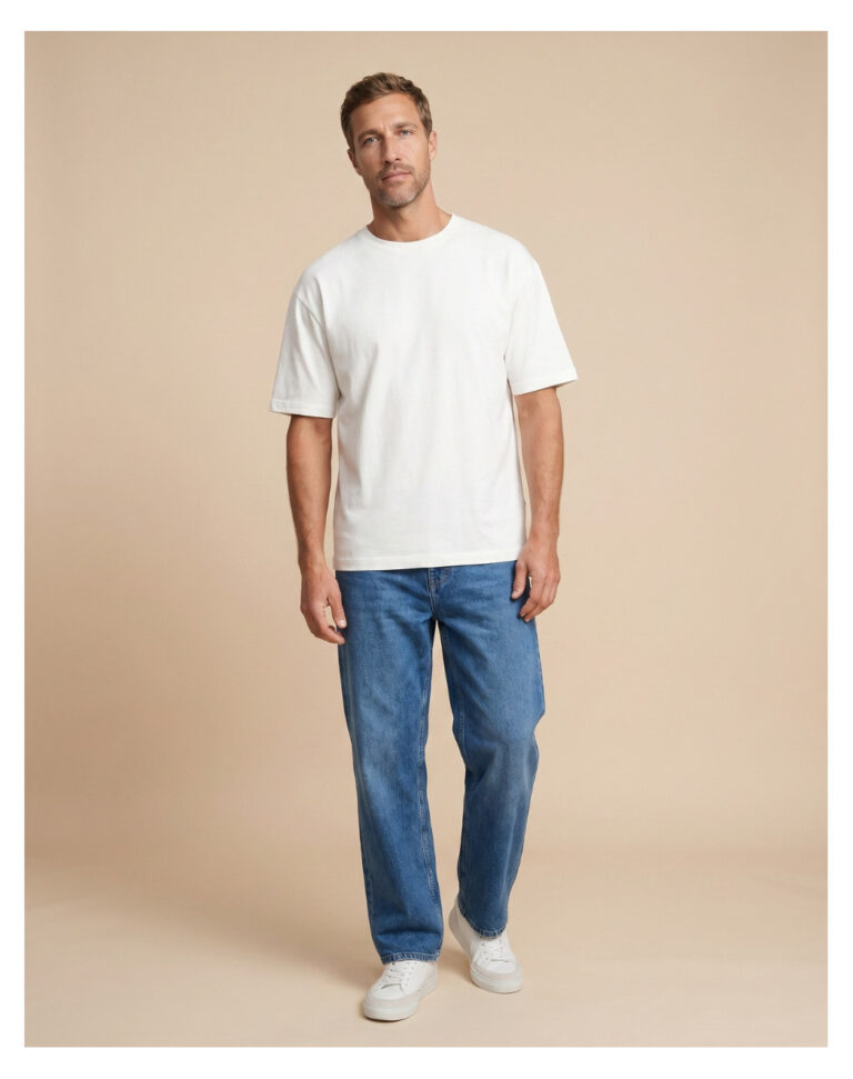 Maison Lemahieu - T-shirt loose - Ecru – XL