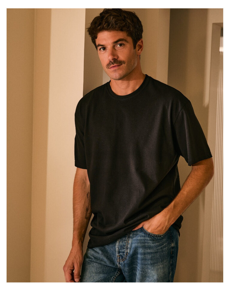 t shirt loose noir Noir