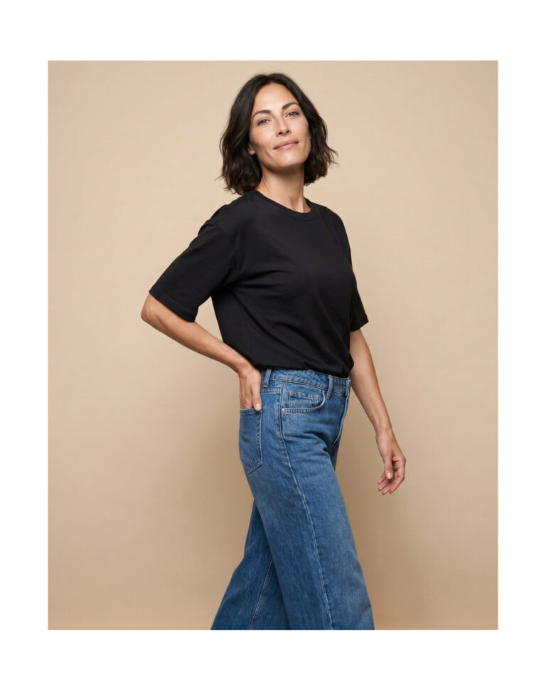 Maison Lemahieu - T-shirt oversize en Coton BIO - Noir – 2XL