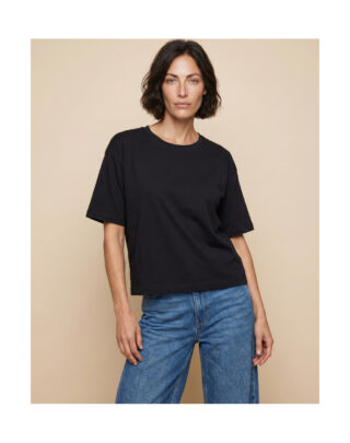 T-shirt oversize en Coton BIO – Noir par la marque Maison Lemahieu Maison Lemahieu - T-shirt oversize en Coton BIO – Noir
