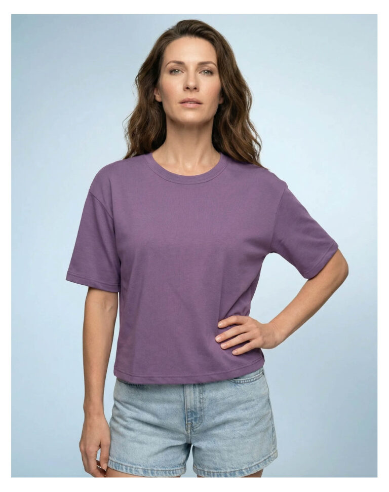 Maison Lemahieu - T-shirt oversize en Coton BIO - Violet Lavande – 2XL