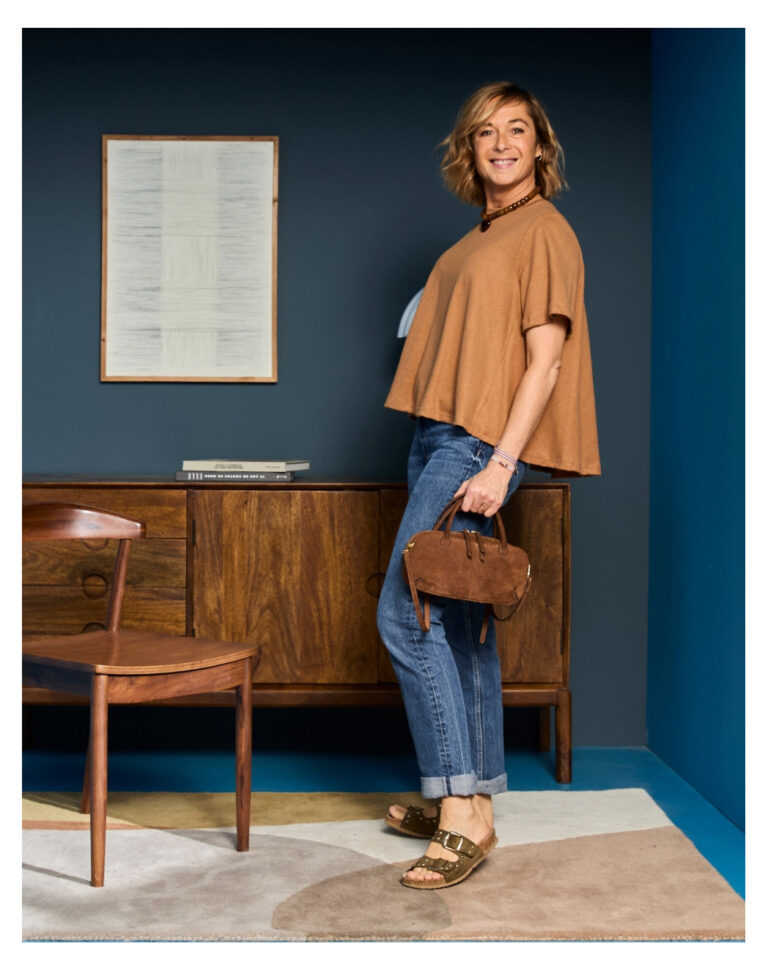 Maison Lemahieu - T-shirt trapèze lin/coton - Marron noisette – 2XL