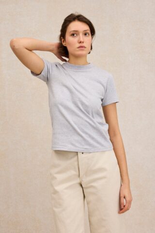 T-shirt Vic gris clair par la marque Le Minor Le Minor - T-shirt Vic gris clair