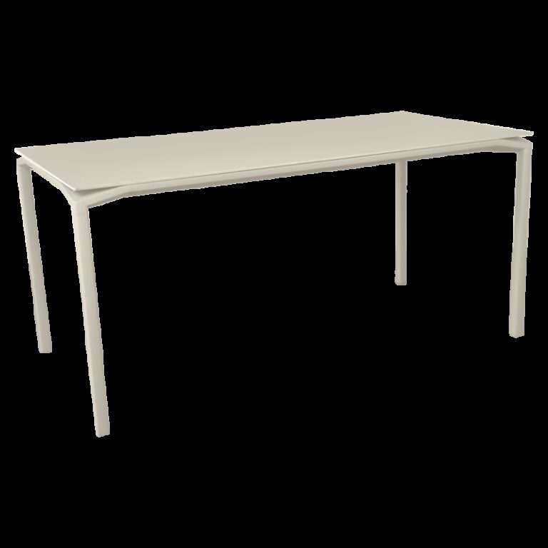 FERMOB - Table à manger bureau FERMOB Calvi mat velouté 126x63cm en métal - 4 coloris