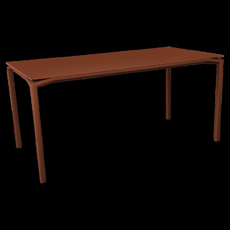 FERMOB - Table à manger bureau FERMOB Calvi mat velouté 126x63cm en métal - 4 coloris