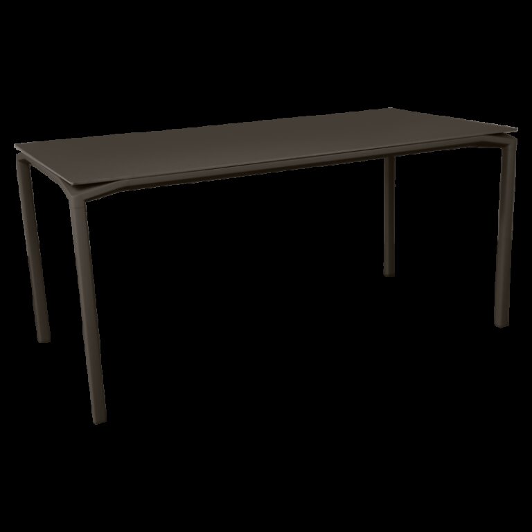 FERMOB - Table à manger bureau FERMOB Calvi mat velouté 126x63cm en métal - 4 coloris