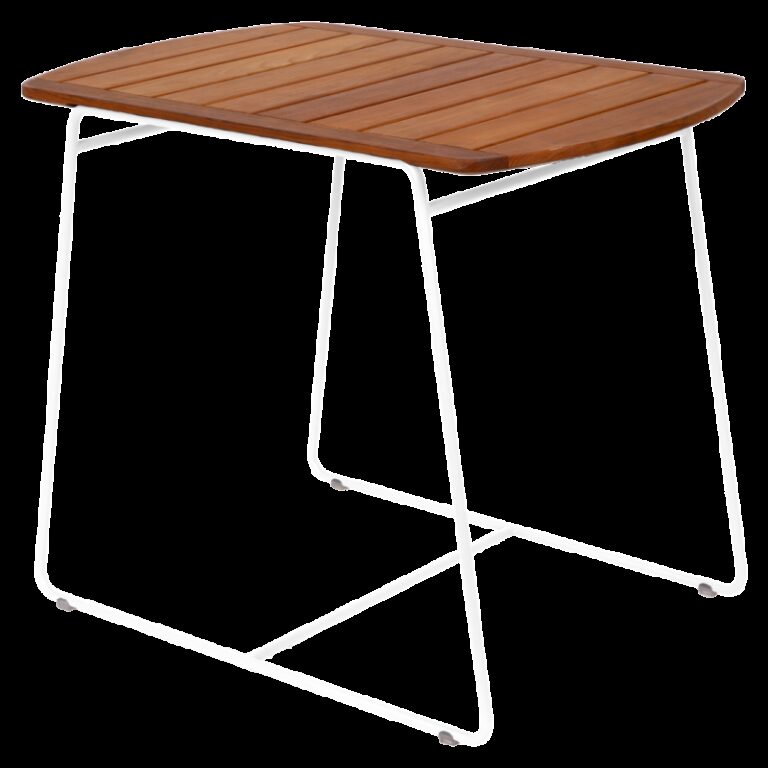 FERMOB - Table à manger FERMOB Surprising Teck 90x60cm en bois et métal - 25 coloris