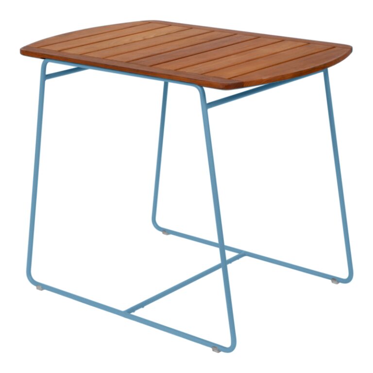 FERMOB - Table à manger FERMOB Surprising Teck 90x60cm en bois et métal - 25 coloris