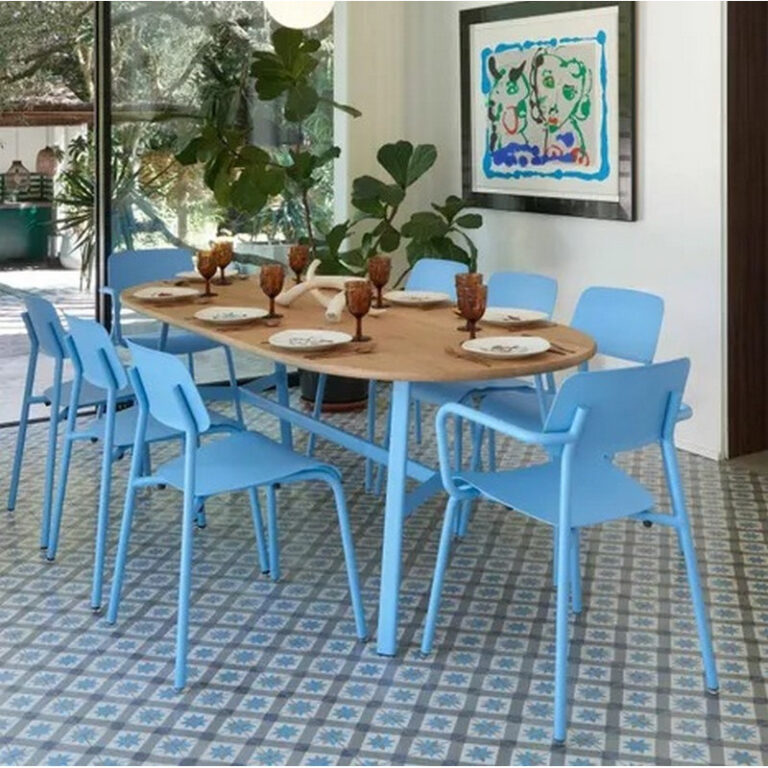 table a manger ovale fermob so o chene 220x95cm en bois et metal 25 coloris FERMOB - Table à manger ovale FERMOB So'o chêne 220x95cm en bois et métal - 25 coloris