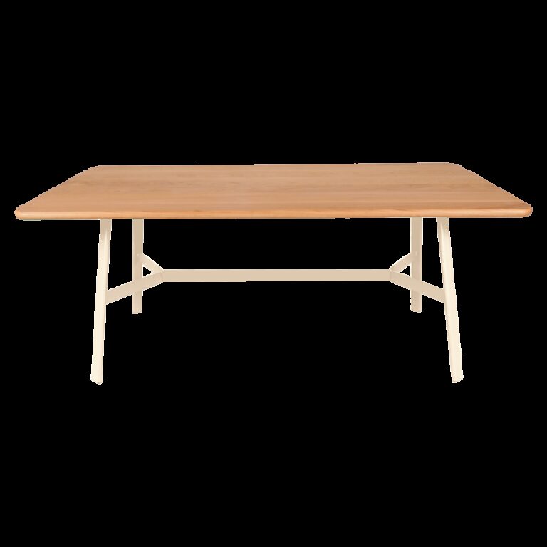 FERMOB - Table à manger rectangulaire FERMOB So'o chêne 180x90cm en bois et métal - 25 coloris