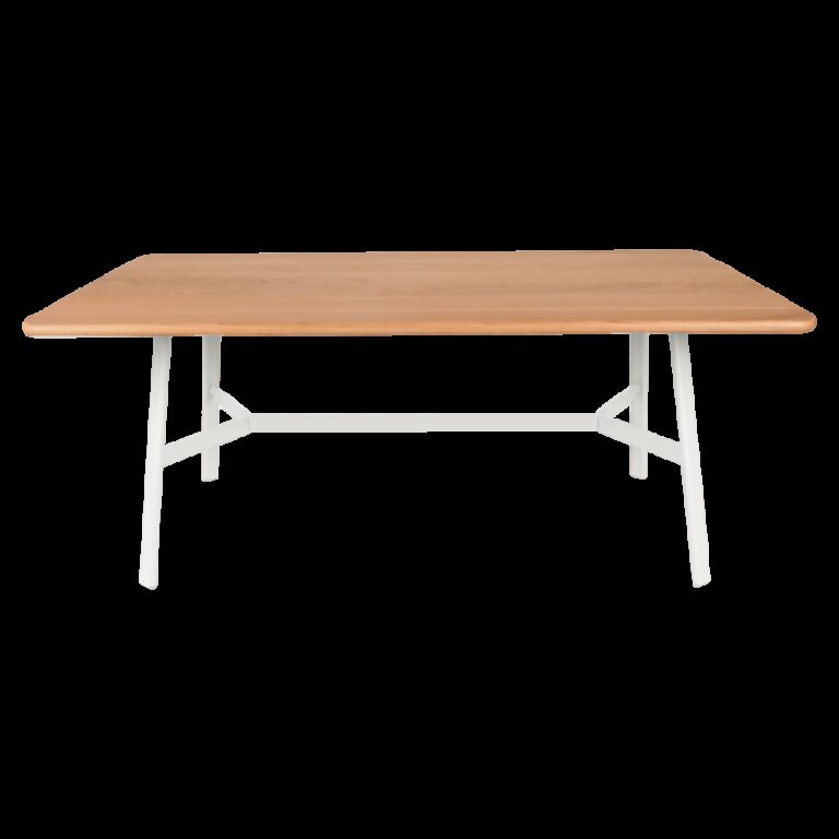FERMOB - Table à manger rectangulaire FERMOB So'o chêne 180x90cm en bois et métal - 25 coloris