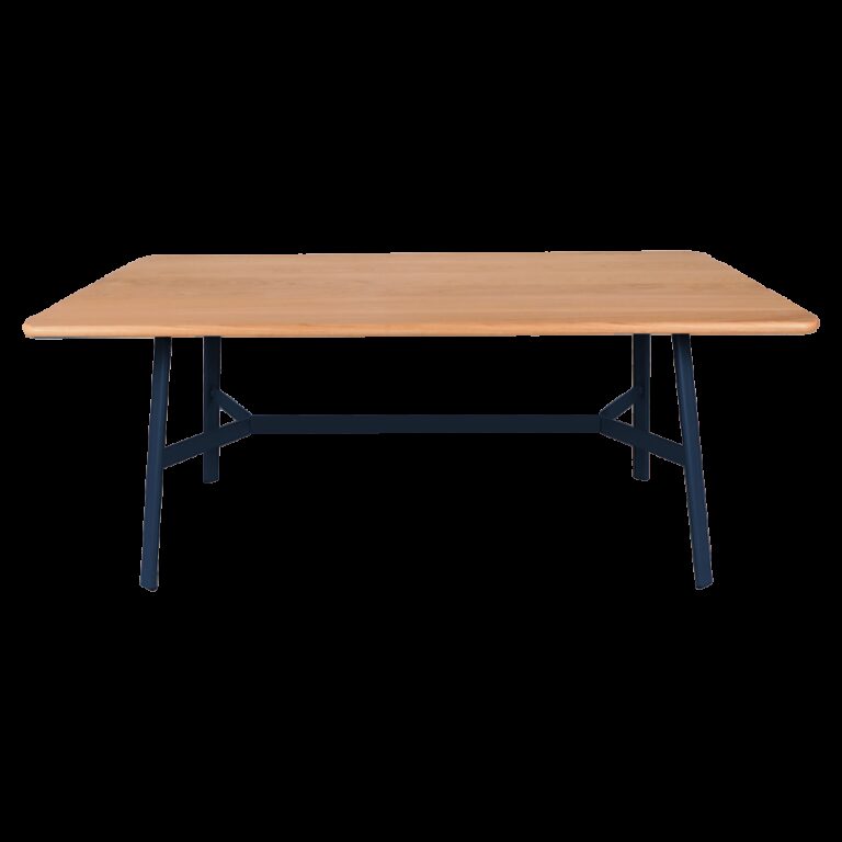 FERMOB - Table à manger rectangulaire FERMOB So'o chêne 180x90cm en bois et métal - 25 coloris