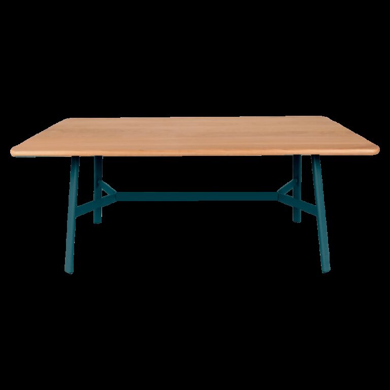 FERMOB - Table à manger rectangulaire FERMOB So'o chêne 180x90cm en bois et métal - 25 coloris