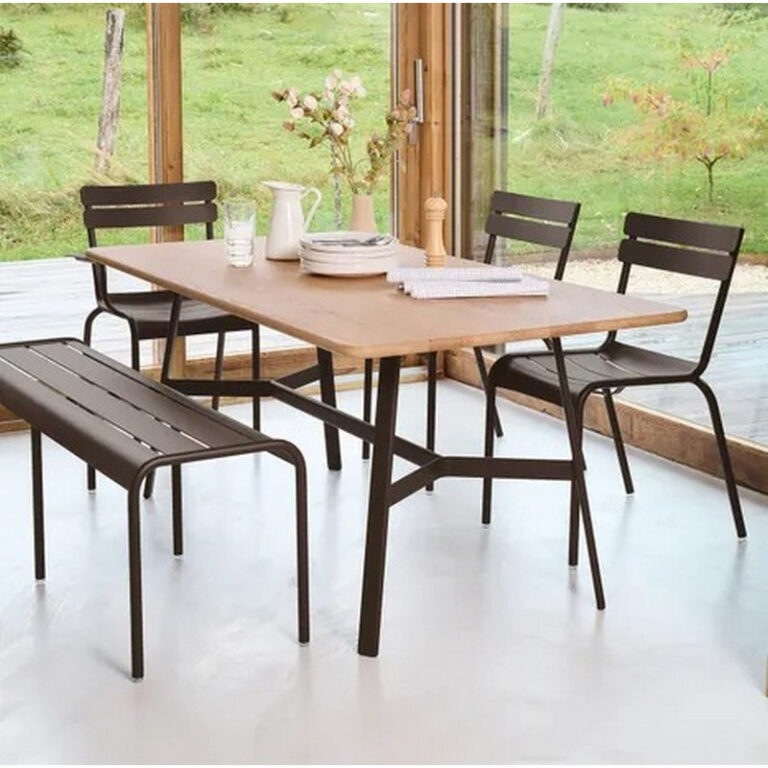 table a manger rectangulaire fermob so o chene 180x90cm en bois et metal 25 coloris FERMOB - Table à manger rectangulaire FERMOB So'o chêne 180x90cm en bois et métal - 25 coloris