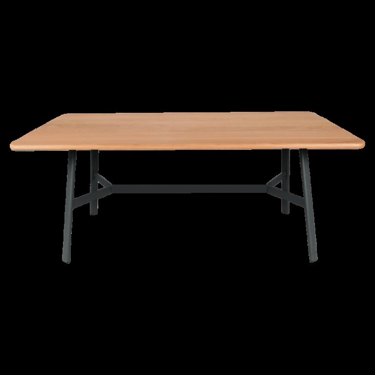 FERMOB - Table à manger rectangulaire FERMOB So'o chêne 180x90cm en bois et métal - 25 coloris