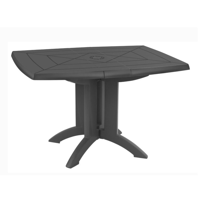 table de jardin vega 118x77 anthracite.1 Grosfillex B2C - Tables de jardin Vega 118 x 77 cm – Green forest