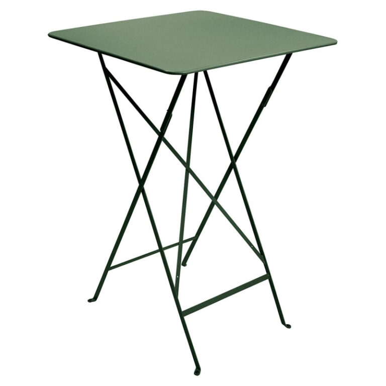 FERMOB - Table haute mange-debout FERMOB Bistro 71x71cm en métal - 25 coloris