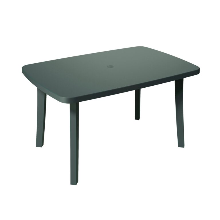 Grosfillex - Table de jardin résine Miami 133 x 90 cm – Anthracite