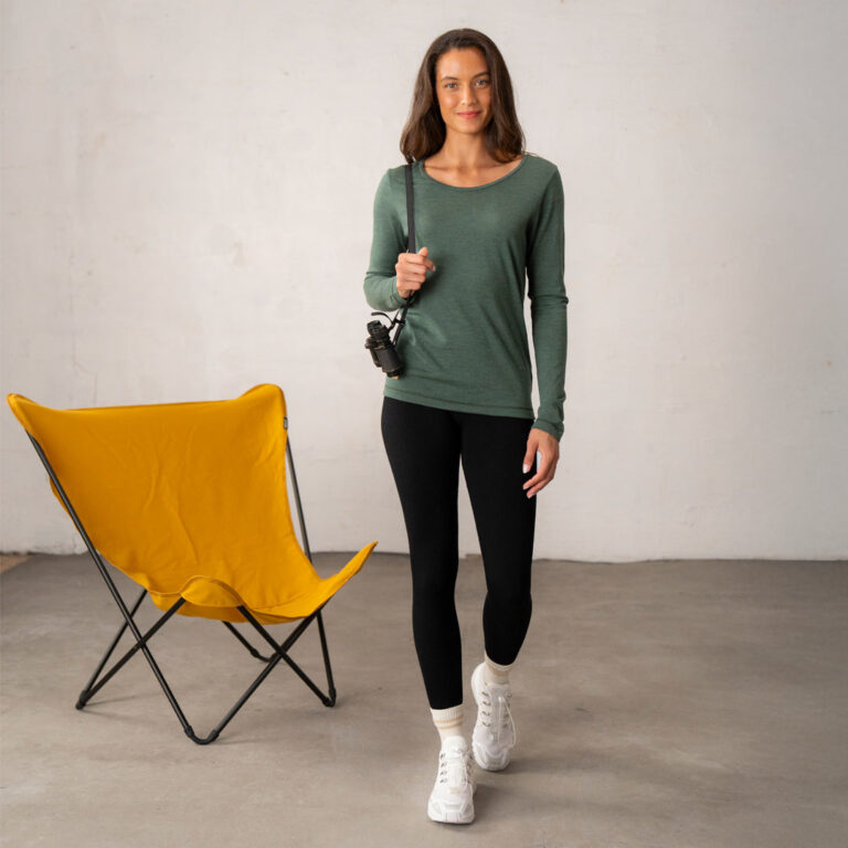 Le T-Shirt Propre - Le t-shirt en laine mérinos ML – Noir / XL