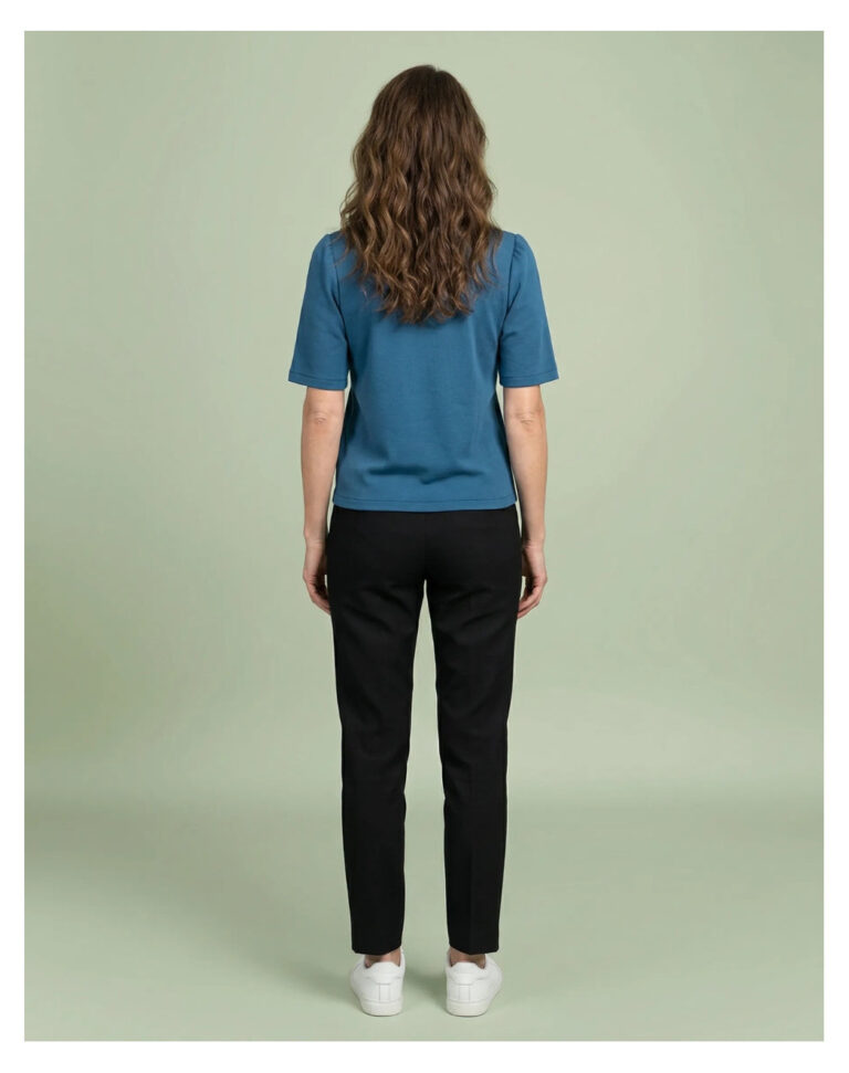 Maison Lemahieu - Top à manches 3/4 - Bleu Jade – 2XL