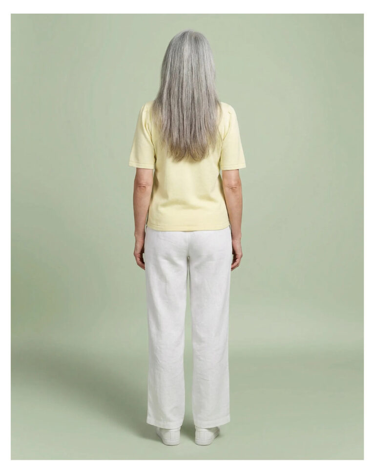 Maison Lemahieu - Top à manches 3/4 - Jaune – 2XL