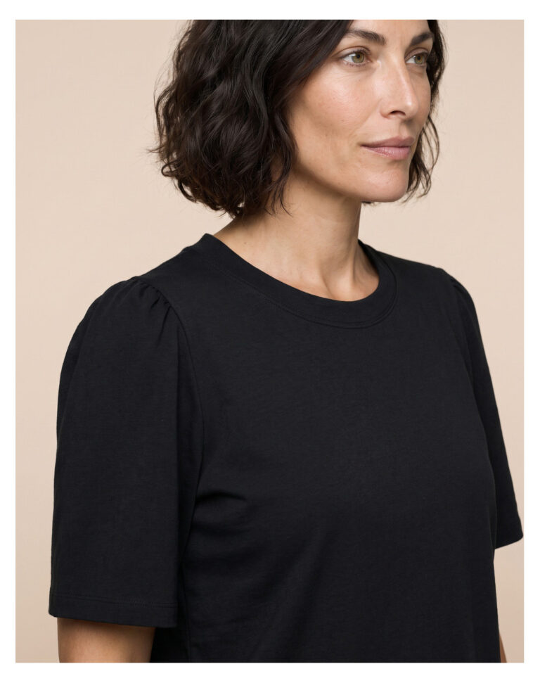 Maison Lemahieu - Top à manches 3/4 - Noir – XS
