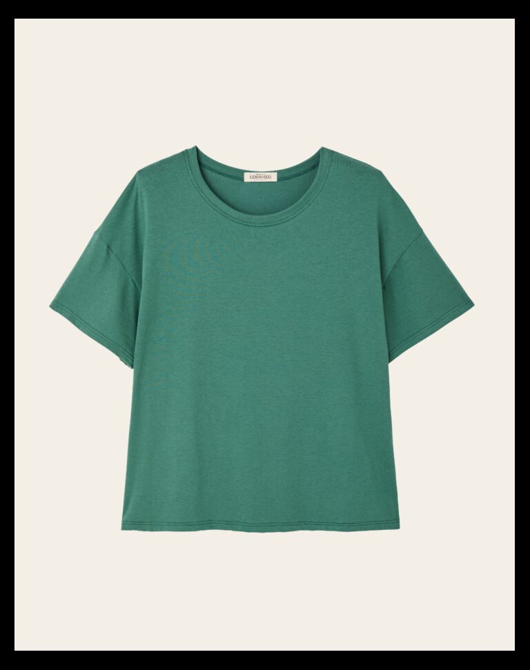 Maison Lemahieu - T-shirt coton modal - Vert anglais – S