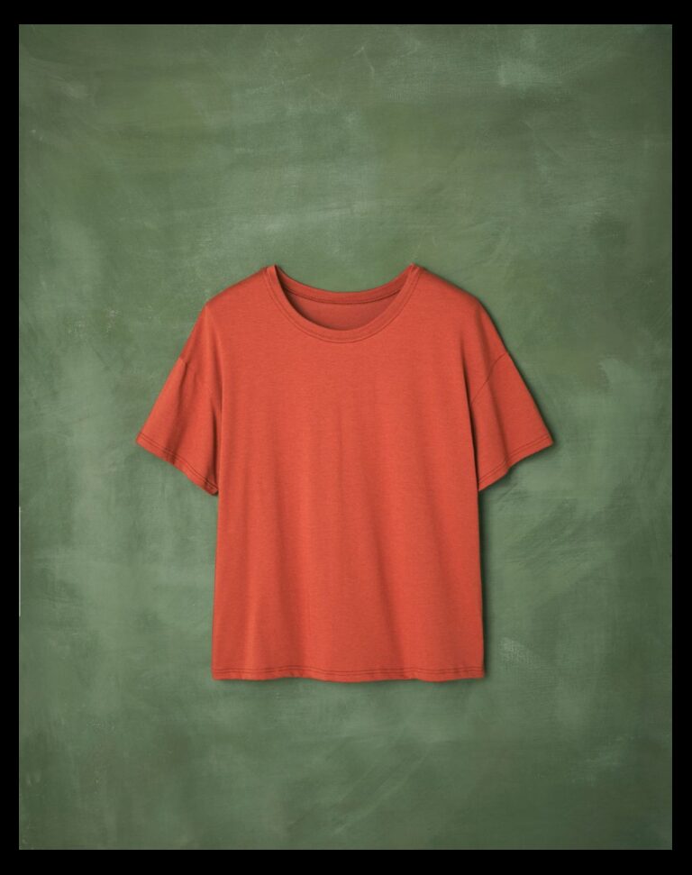 Maison Lemahieu - T-shirt coton modal - Terracotta – XS