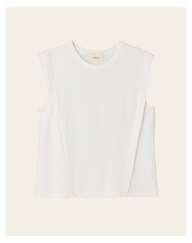 Maison Lemahieu - Top sans manches - Blanc – 2XL