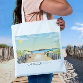 Tote Bag Cap d’Agde par la marque Foliove Foliove - Tote Bag Cap d’Agde