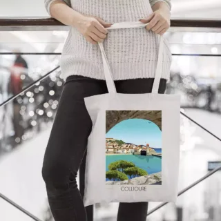 Tote Bag Collioure village par la marque Foliove Foliove - Tote Bag Collioure village