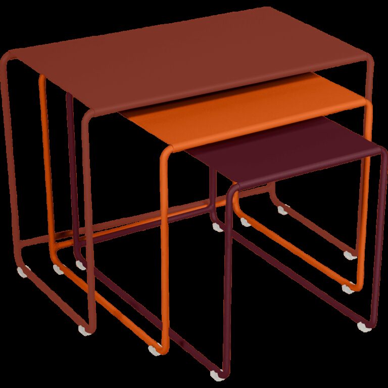 FERMOB - Trilogie de tables basses gigognes FERMOB Oulala en métal - 25 coloris
