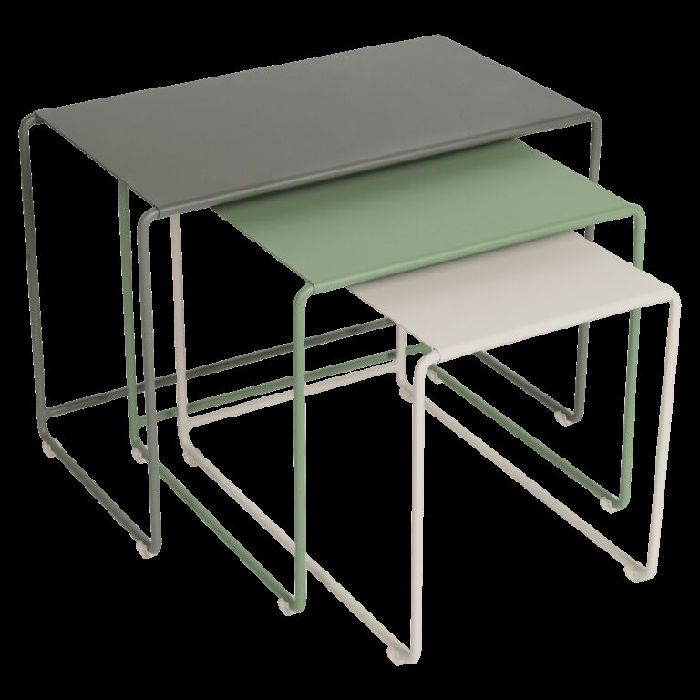 FERMOB - Trilogie de tables basses gigognes FERMOB Oulala en métal - 25 coloris