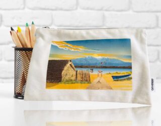 Pochette en tissu Canet en roussillon par la marque Foliove Foliove - Pochette en tissu Canet en roussillon