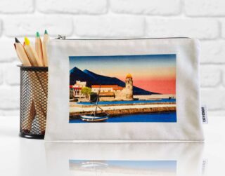 Pochette en tissu Collioure par la marque Foliove Foliove - Pochette en tissu Collioure