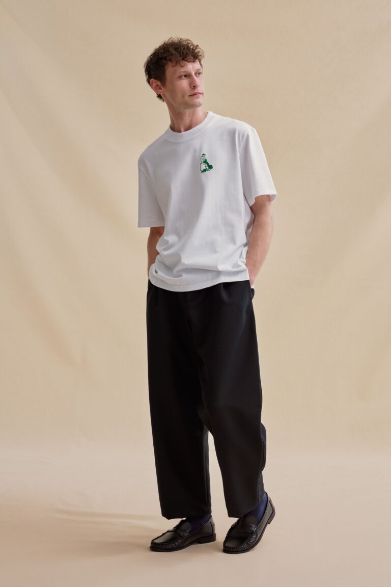 Le Minor - T-shirt Andy sérigraphié blanc – XXL