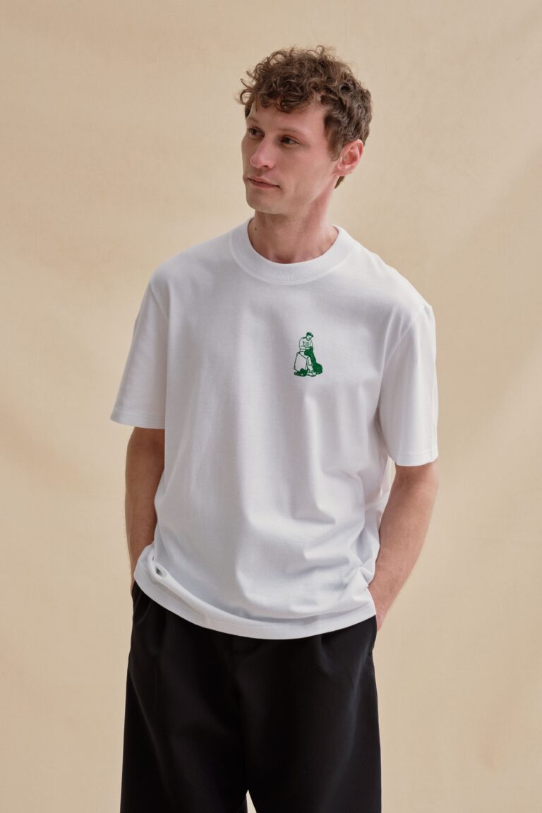 Le Minor - T-shirt Andy sérigraphié blanc – XXL