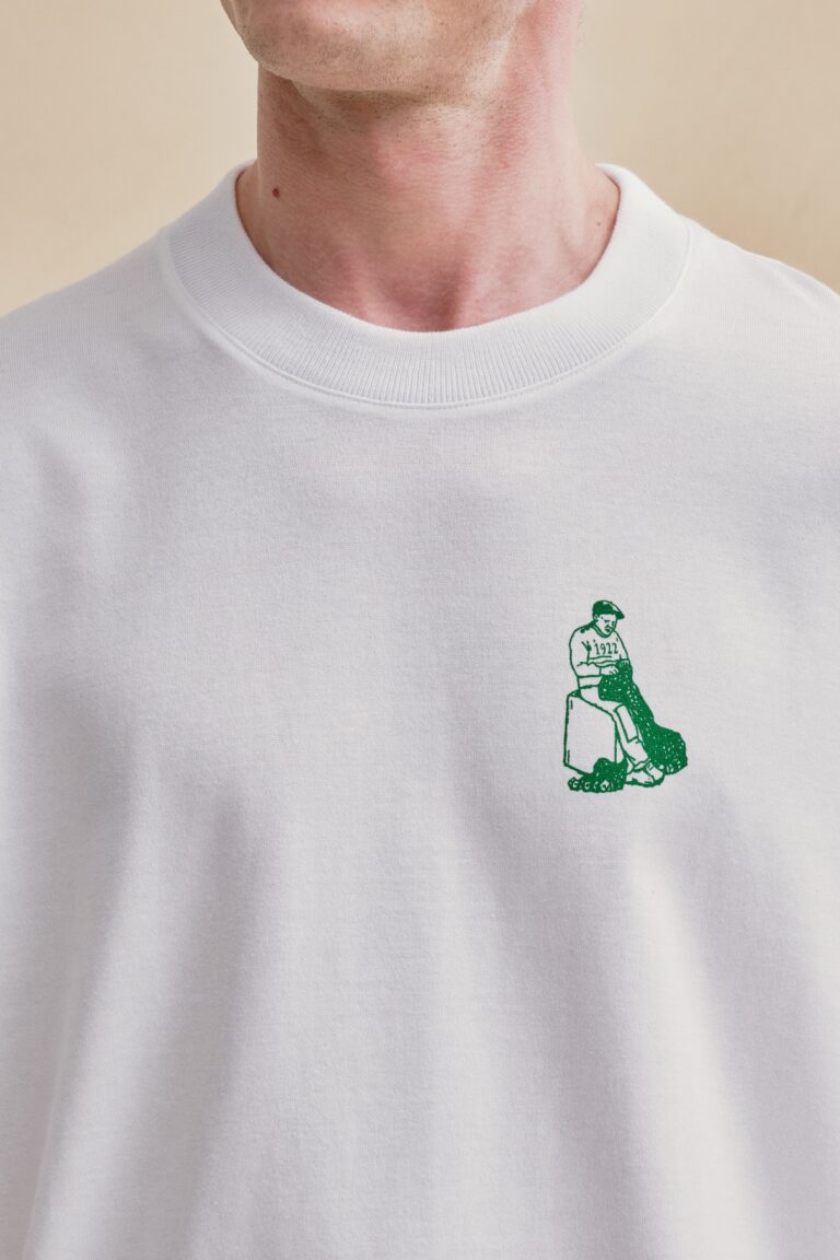 Le Minor - T-shirt Andy sérigraphié blanc – XXL