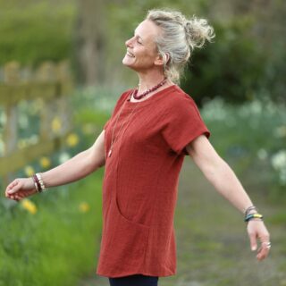Quintessence - Tunique Elise – Broderie Terre de Sienne