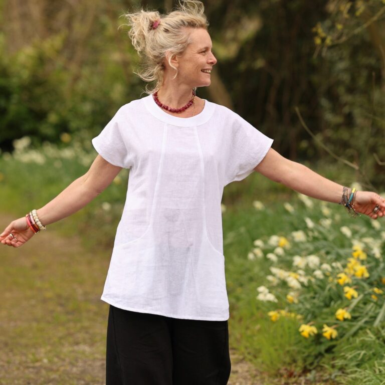Quintessence - Tunique Elise – Lin Blanc – XXXL