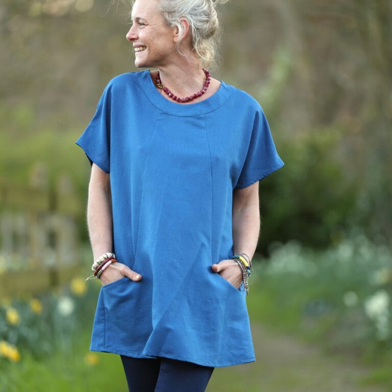 Quintessence - Tunique Elise – Lin-coton Majorelle – XXXL
