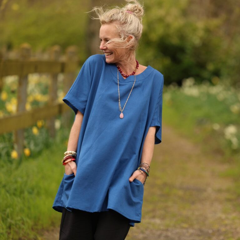 Quintessence - Tunique Elise – Lin-coton Majorelle – XXXL