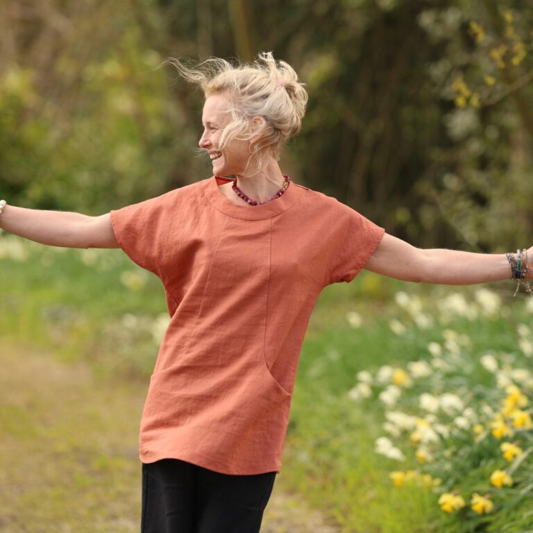 Quintessence - Tunique Elise - Lin terracotta – XXXL