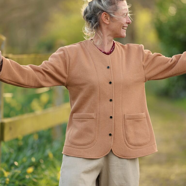 Meta SS25 - Veste Nathalie – Camel pailleté – XXL