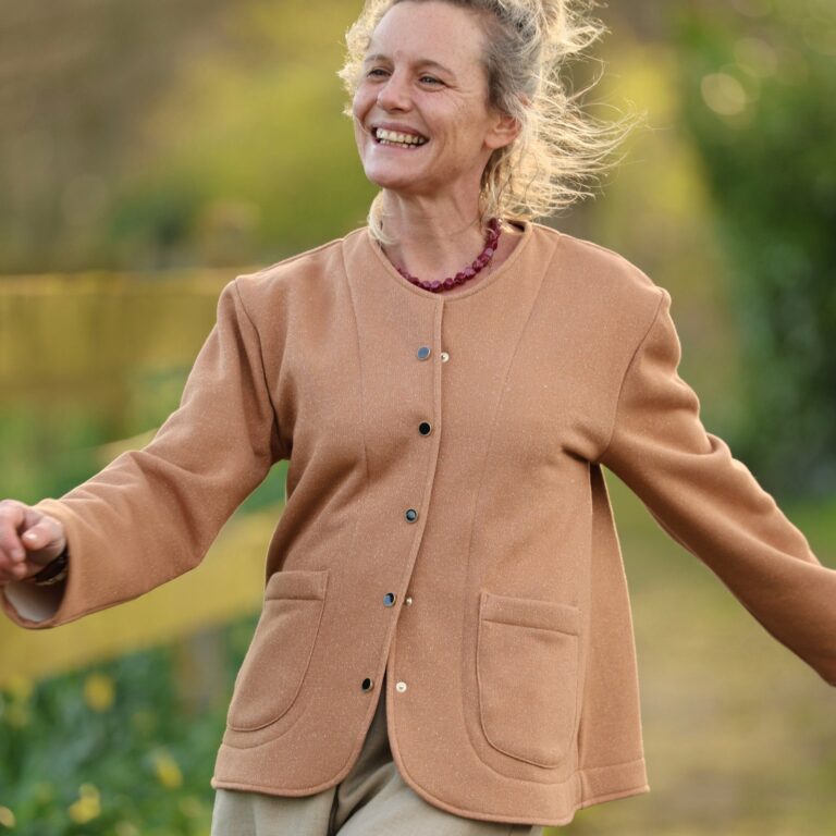Meta SS25 - Veste Nathalie – Camel pailleté – XXL