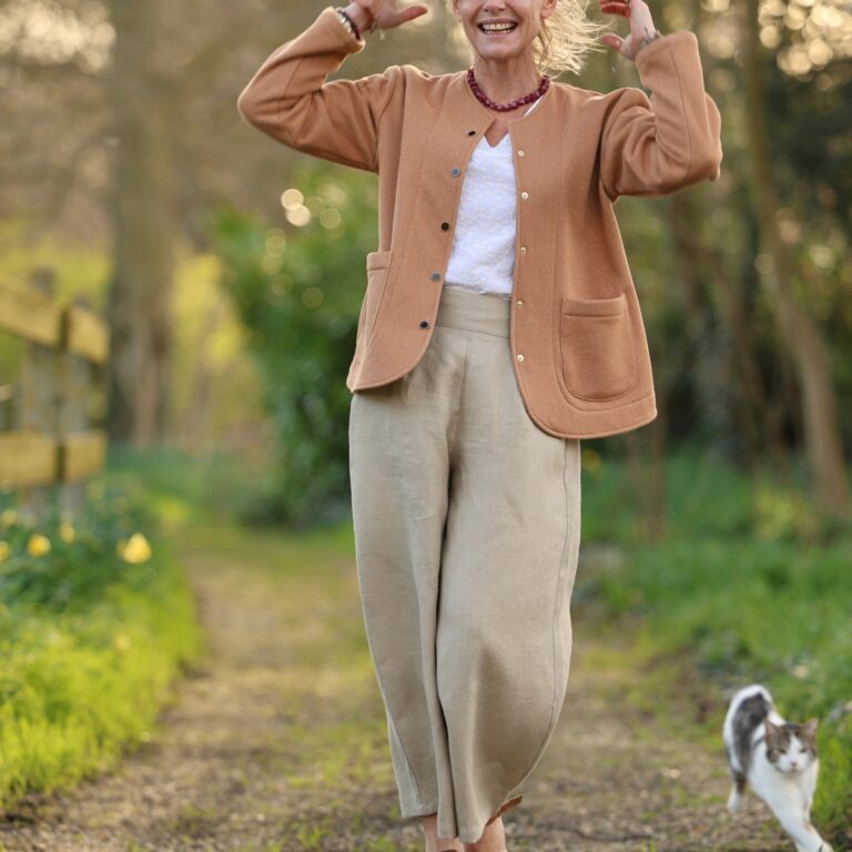 Meta SS25 - Veste Nathalie – Camel pailleté – XXL